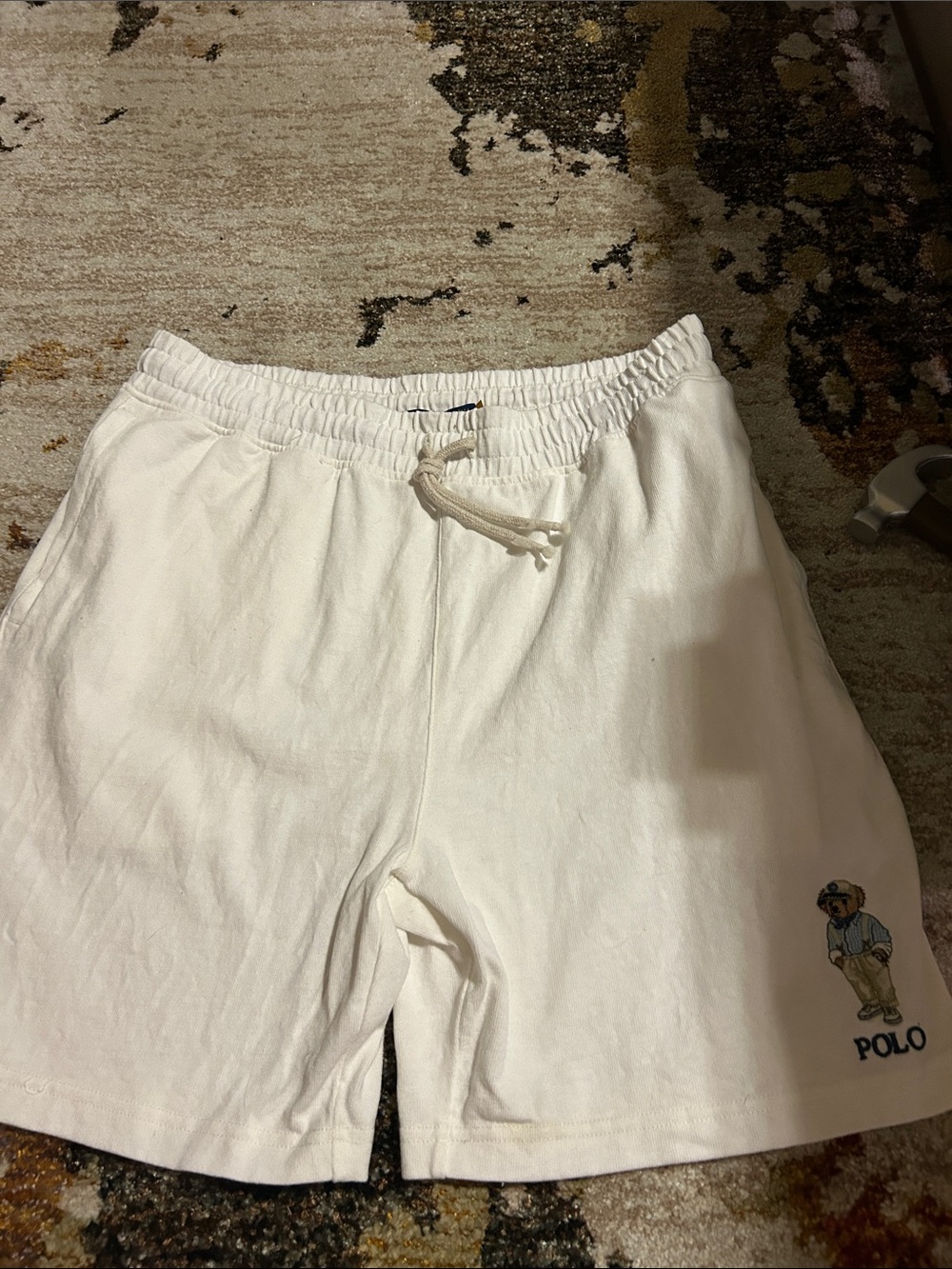 Polo by Ralph Lauren White Men Cotton Drawstring Shorts
